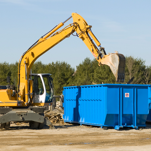 can i choose the location where the residential dumpster will be placed in Randolph MO